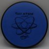 Atom - blue - electron - pretty-flat - black - slightly-stiff-tacky - 157g