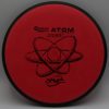Atom - red-orange - electron - flat - black - slightly-stiff-tacky - 157g