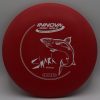 Shark - red - white - dx - slight-dome - neutral-tacky - 180g