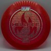 Hellfire - red - shimmer-hologram - sparkle-plastic - pretty-flat - 170-172g - slightly-soft-tacky